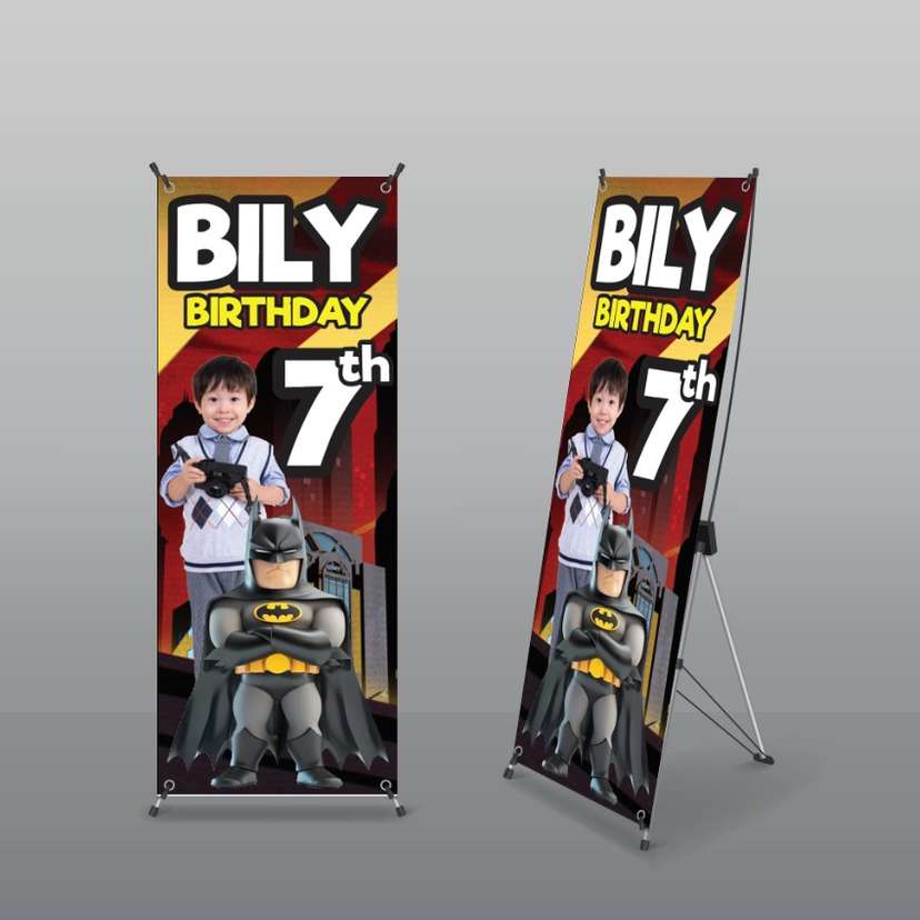 Standing Banner Karakter Ulang Tahun Anak - Image 1
