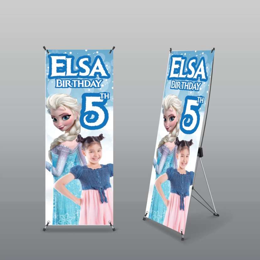 Standing Banner Karakter Ulang Tahun Anak - Image 1