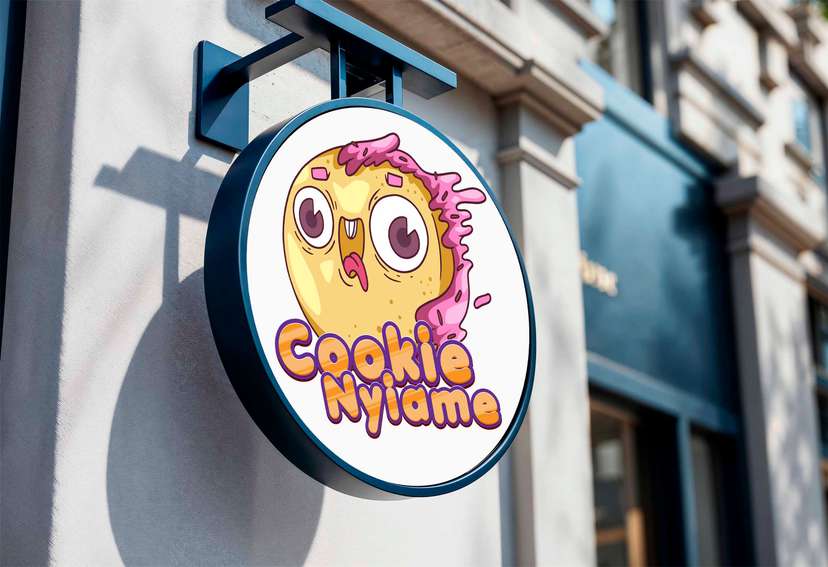 Neon Box Logo Kue Unik dan Ceria - Image 1