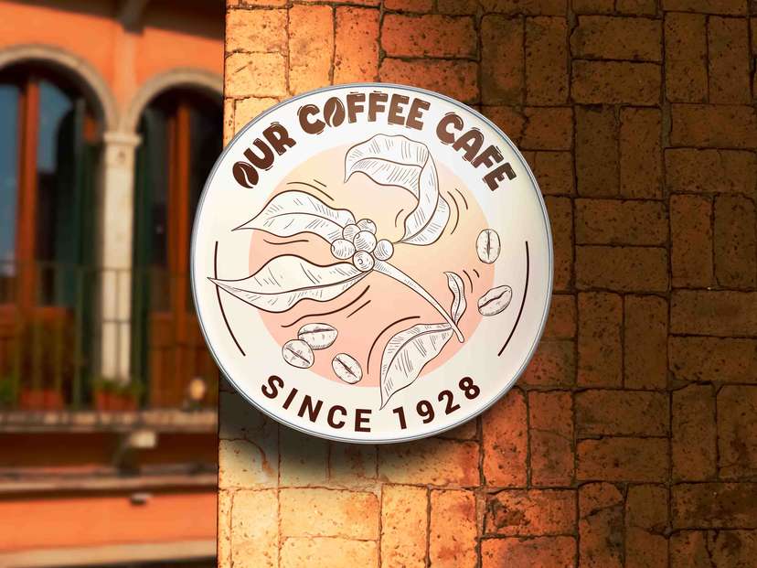 Neon Box Our Coffee Cafe Bergaya Vintage Natural - Image 1