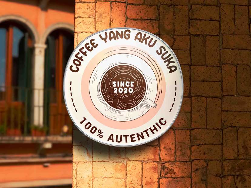 Neon Box Coffee yang Aku Suka dengan Desain Cangkir Top View - Image 1