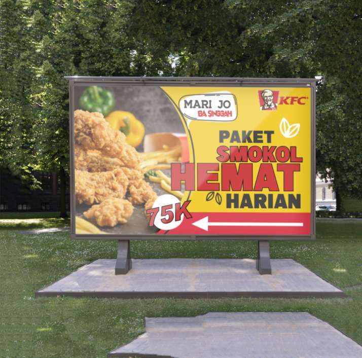 Baliho ayam krispy Paket Smokol Hemat Harian – 75K - Image 1