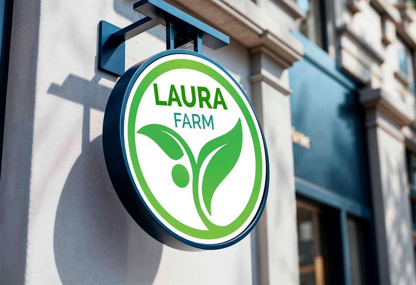 Neon Box Desain Segar Bertema Alam dengan Ikon Daun - Image 1