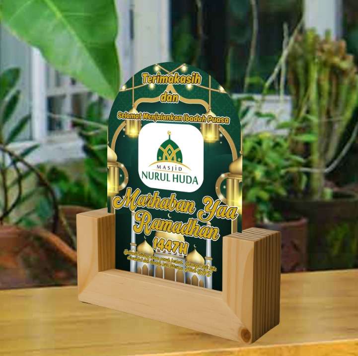 DreamLED Marhaban Yaa Ramadhan Terima Kasih Masjid Nurul Huda 1447H - Image 1