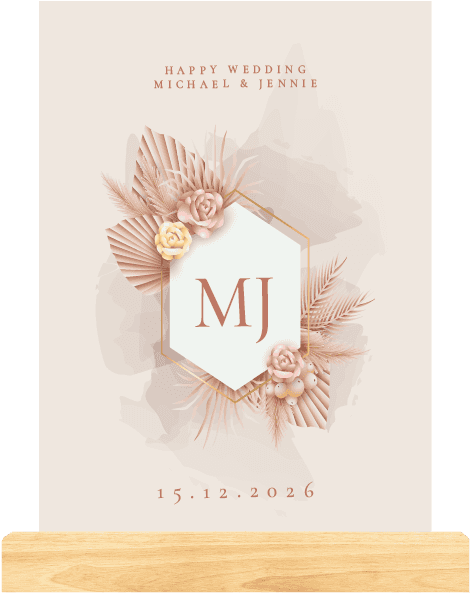 Dream LED Wedding Pastel Floral - Image 1