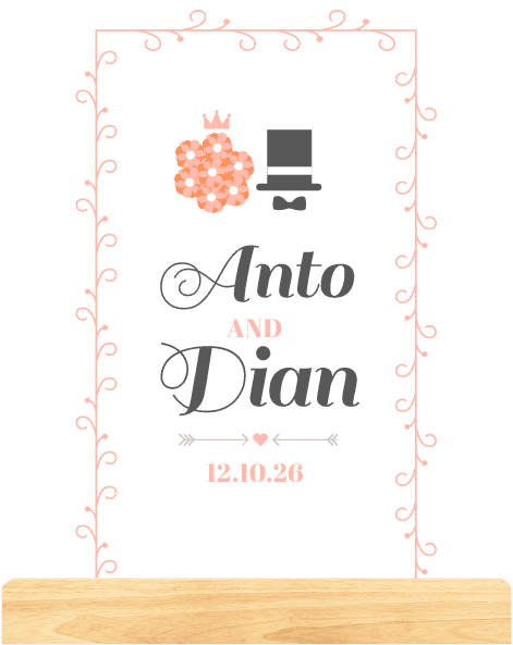 Dream LED Wedding Cartoon Chic - Image 1