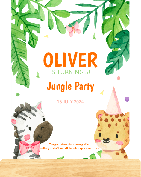 Dream LED Ulang Tahun Anak Jungle Party - Image 1