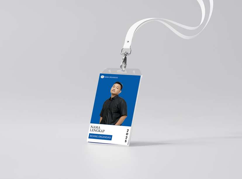ID Card Organisasi Formal Biru Elegan 2025 - Image 1