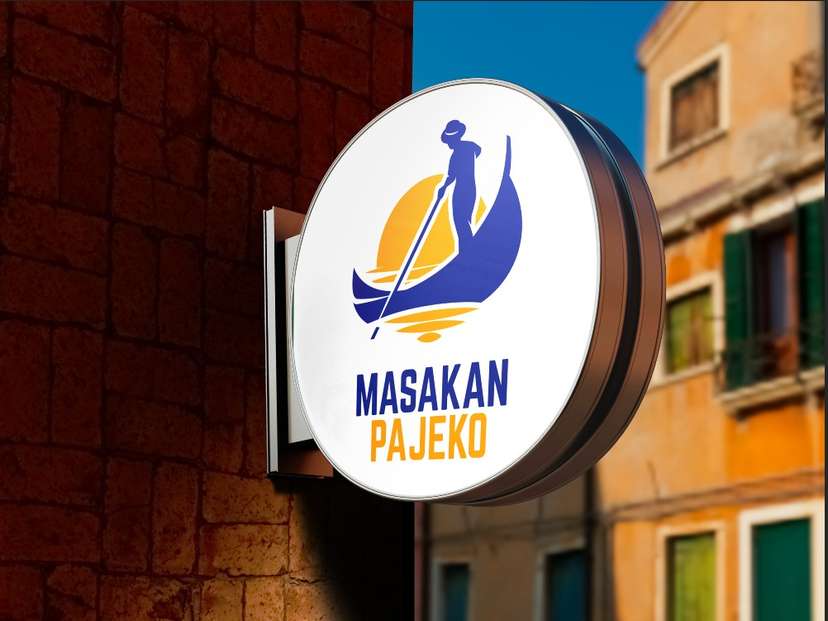 Sign Box Masakan Pajeko Logo Kuliner Tradisional - Image 1