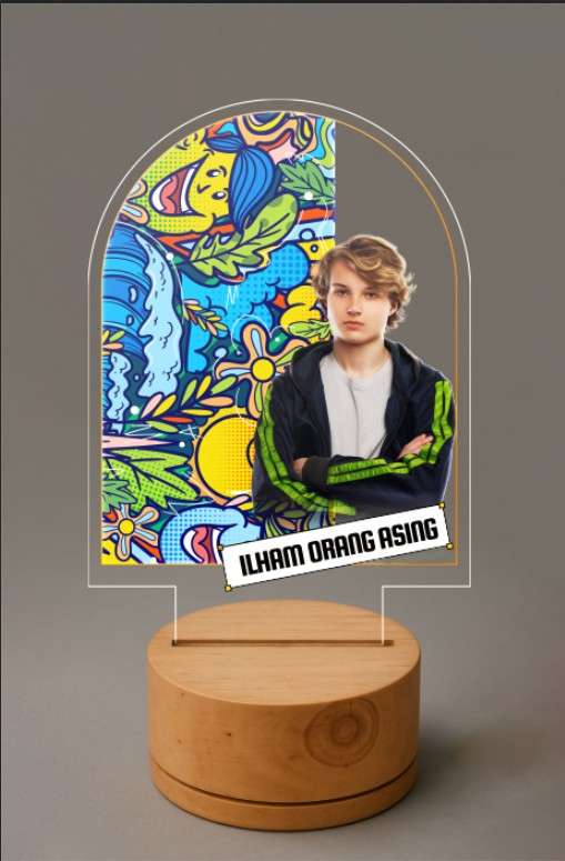 Dream LED Pop Art Teen Boy Colorful Abstract - Image 1