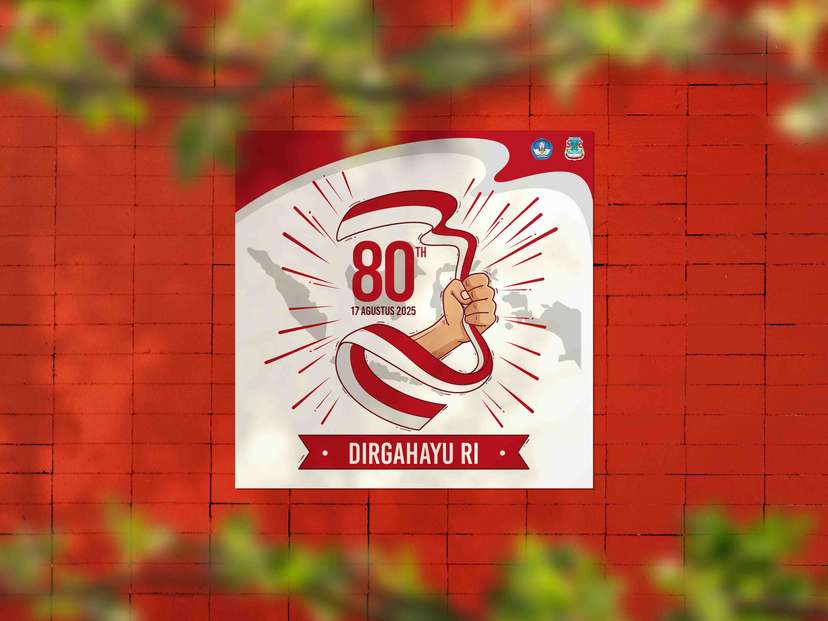 Baliho HUT RI 80 Tema Semangat Anak Muda Indonesia - Image 1