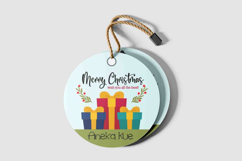 Hang Tag Ucapan Merry Christmas - Image 1