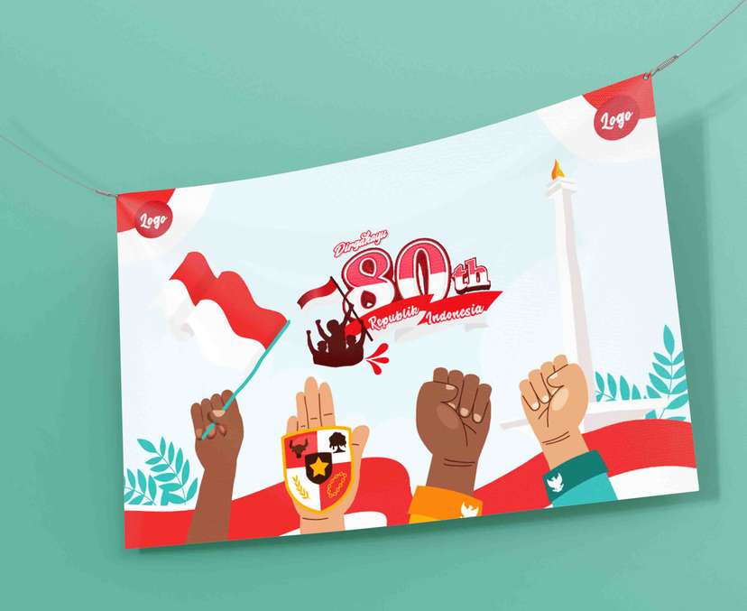 Baliho Persatuan Indonesia Kemerdekaan ke 80 - Image 1