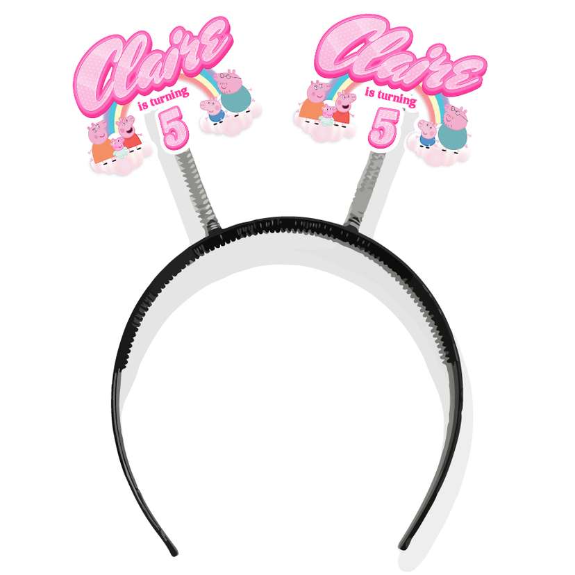 Bando Ulang Tahun Tema Peppa Pig Me and Family - Image 1