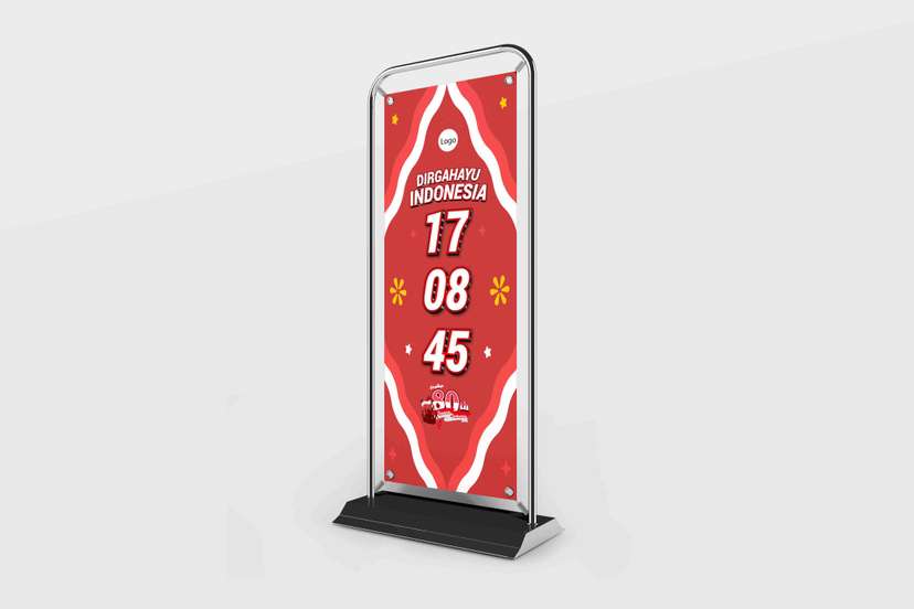 Door Frame Banner Dirgahayu Indonesia Nuansa Merah Putih yang Ikonik - Image 1