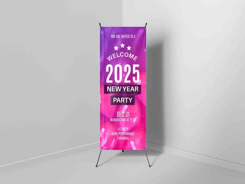 X Banner New Year Party - Image 1