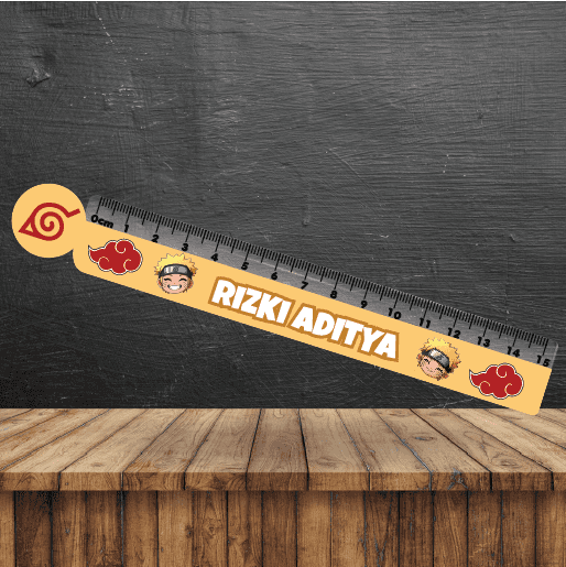 Penggaris Karakter Anime Naruto Kuning - Image 1