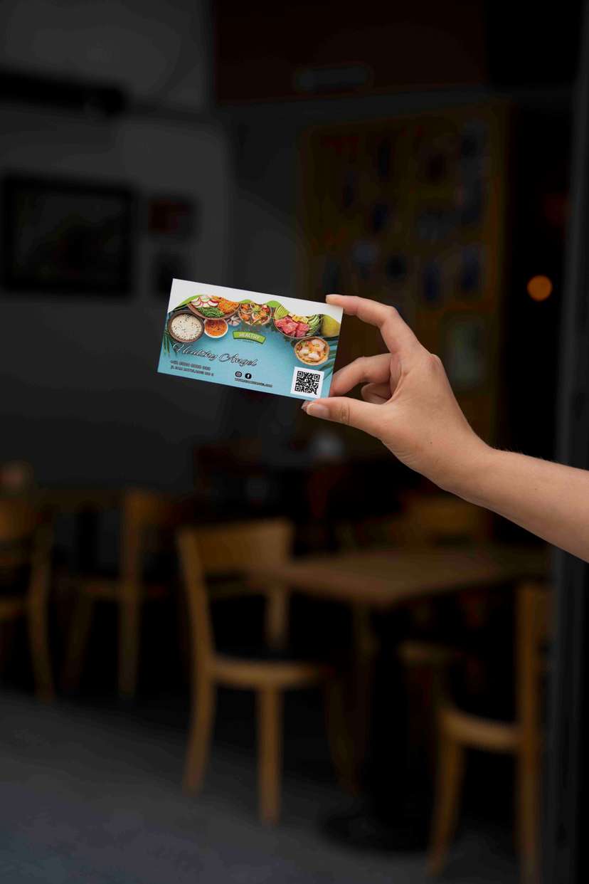 Kartu Nama Healthy Food Lengkap dengan Barcode - Image 1