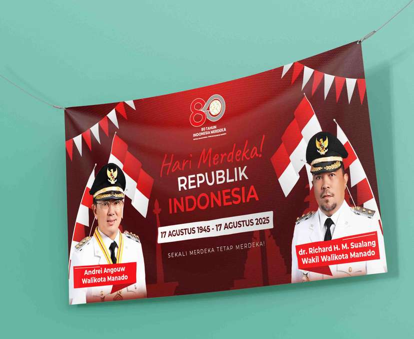 Baliho Hari Merdeka! 80 Tahun Republik Indonesia - Image 1