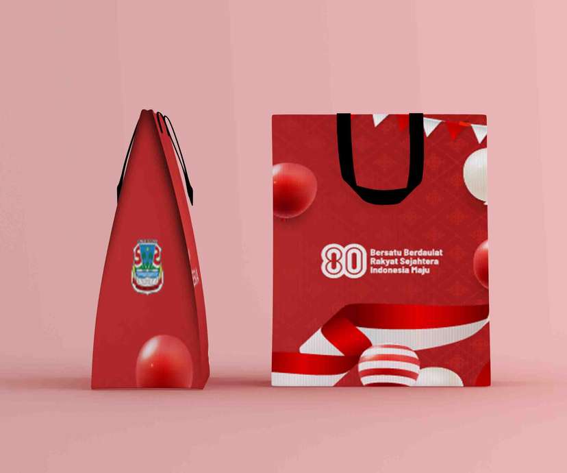 Paper Bag HUT RI ke-80 Bersatu, Berdaulat, Rakyat Sejahtera - Image 1