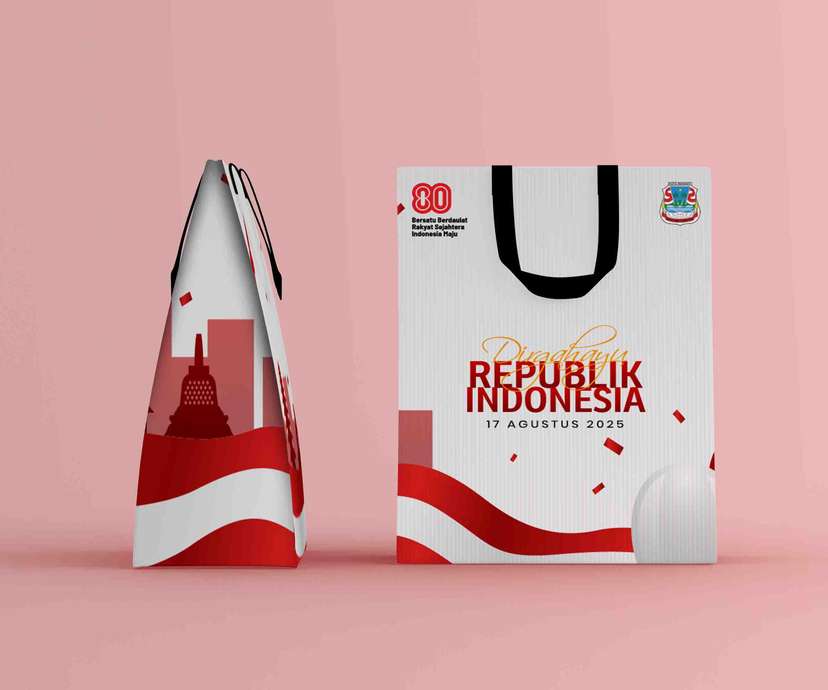 Paper Bag Dirgahayu RI ke-80 Harmoni Merah Putih untuk Indonesia Maju - Image 1