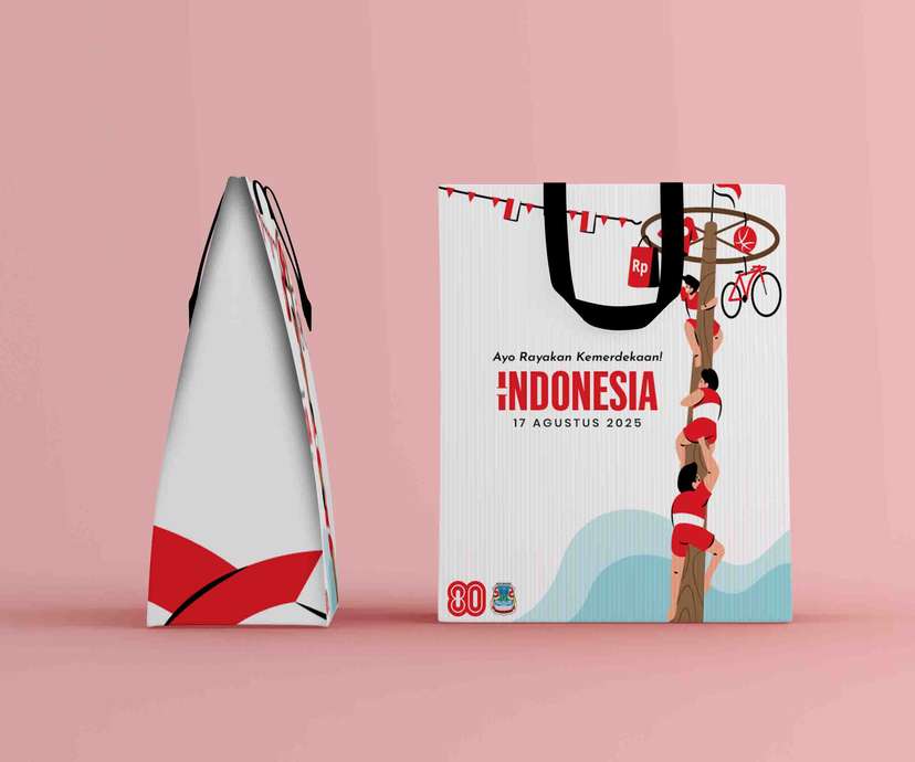 Paper Bag HUT RI ke-80 Merdeka Itu Dirayakan Bersama! - Image 1