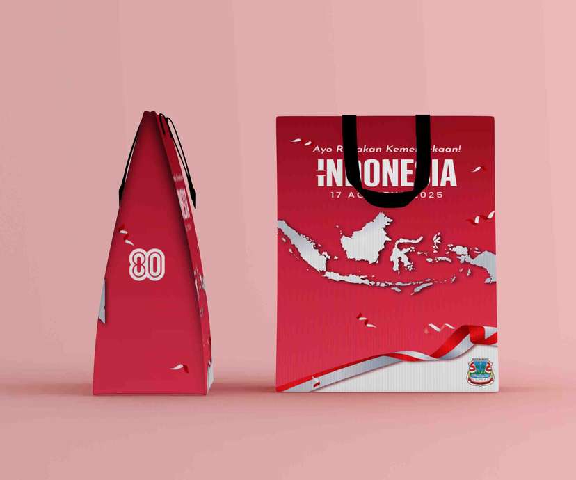 Paper Bag HUT RI ke-80 Indonesia dalam Satu Semangat! - Image 1