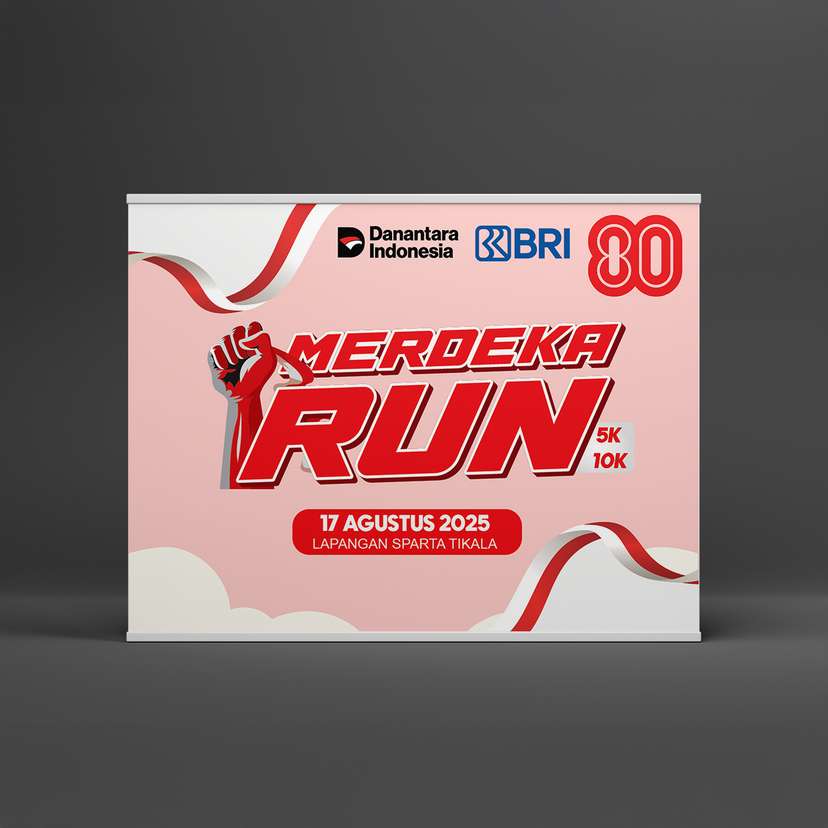 Backdrop Banner Merdeka Run Kemerdekaan - Image 1