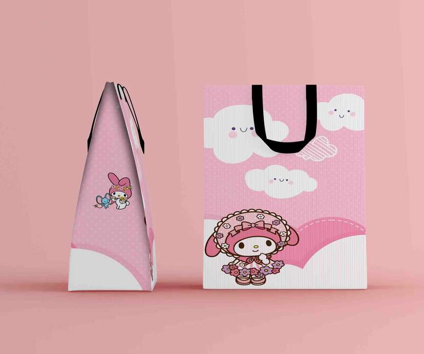 Paper Bag Ulang Tahun Tema Melody Party Pink - Image 2