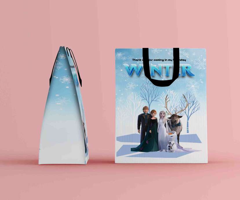 Paper Bag Ulang Tahun Tema Frozen All Karakter - Image 1