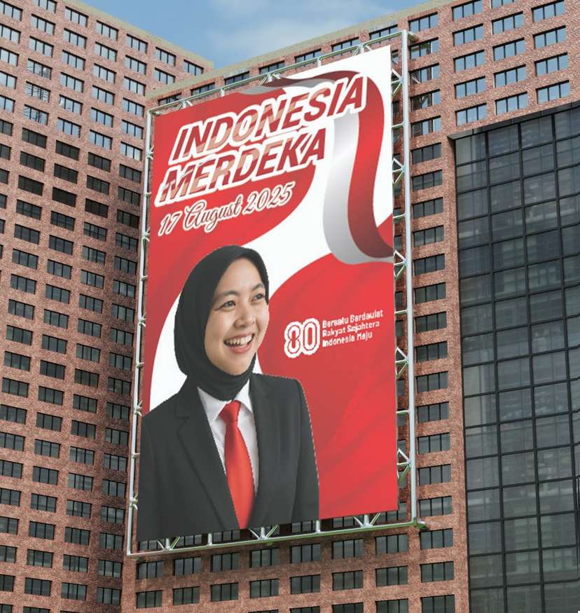Baliho Dirgahayu Republik Indonesia dengan Semangat Persatuan - Image 1