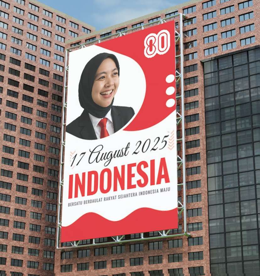 Baliho Nasionalisme HUT RI dengan Desain Modern dan Keren - Image 1