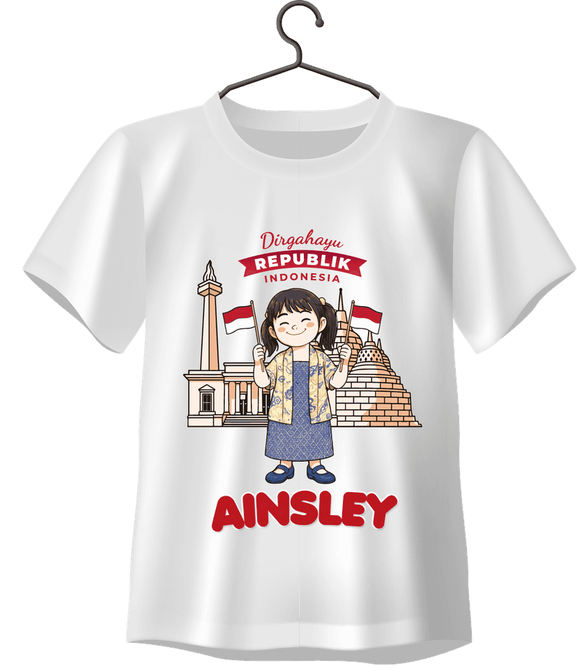 Baju HUT RI Anak Perempuan Batik - Image 1