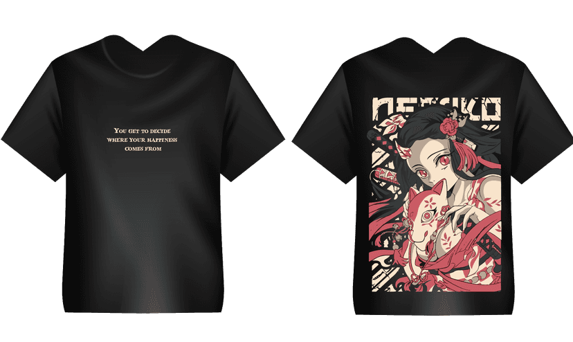 Kaos Nezuko dan Quote - Image 1