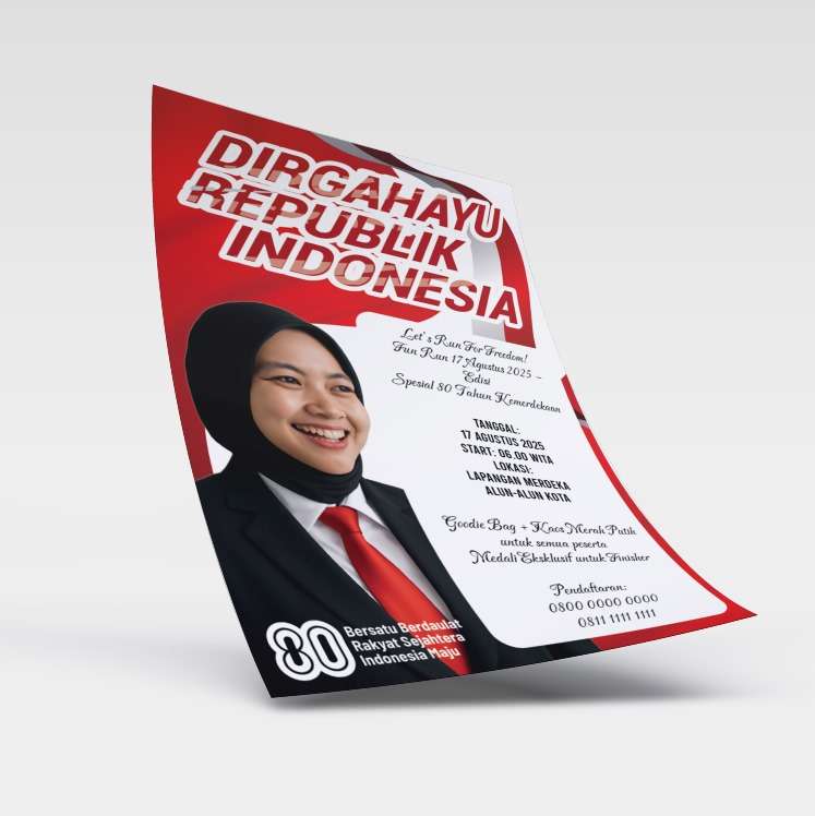 Flyer Dirgahayu Republik Indonesia – Bersatu dalam Keberagaman - Image 1