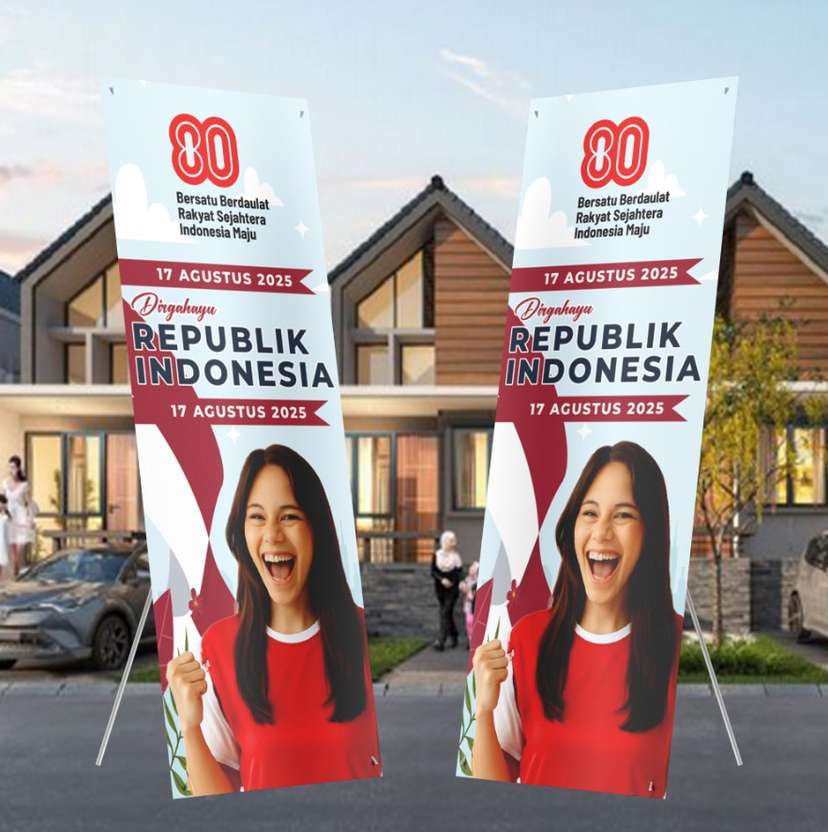 Banner HUT ke-80 RI – Bangkit Bersama untuk Indonesia Jaya - Image 1