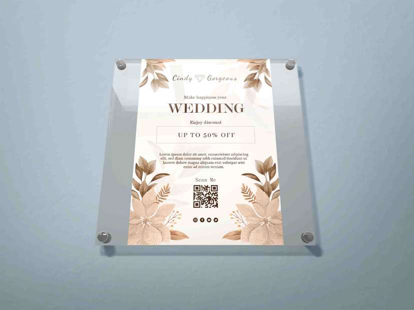 Wall Poster Promo Usaha Berserta Barcode - Image 1