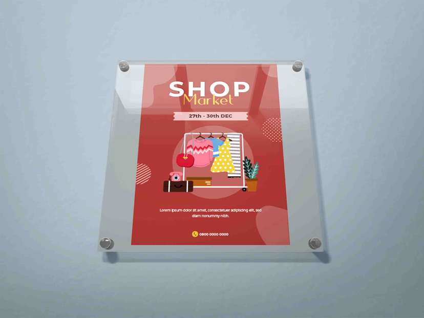 Wall Poster Promo Shop Market - Image 1