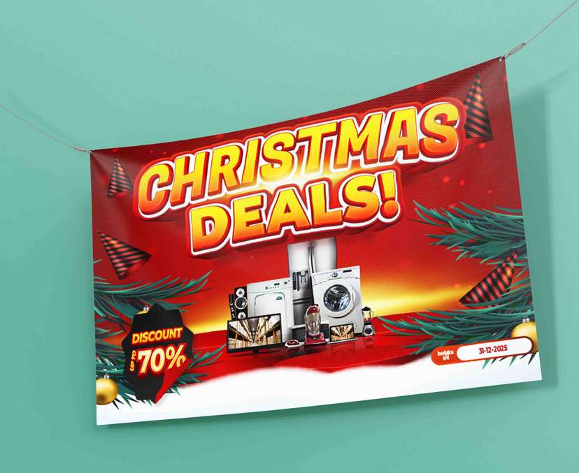 Baliho Promosi Christmas Deals Untuk Elektronik - Image 1