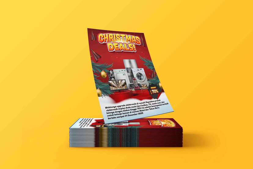 Flyer Promosi Christmas Deals Untuk Elektronik - Image 1