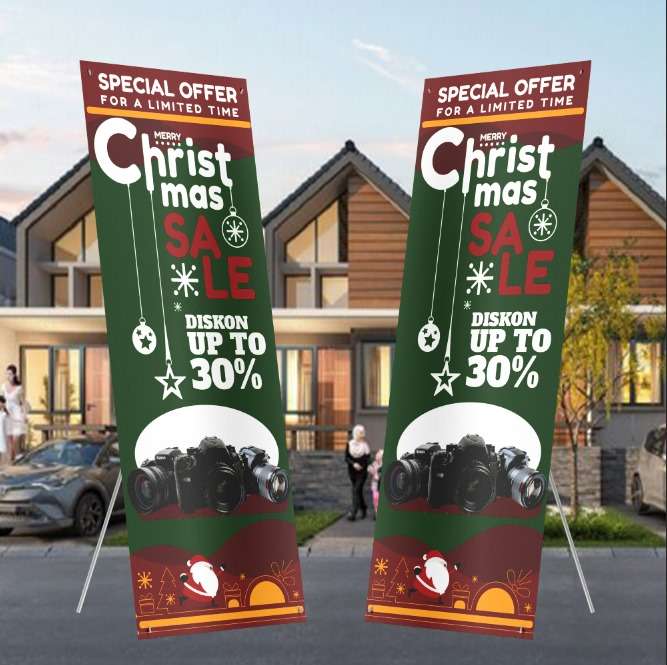 banner diskon 30% kamera natal momen natal, kamera baru! - Image 1