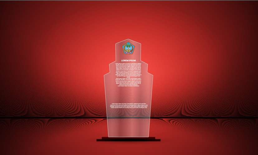 Plakat piagam penghargaan Acrylic - Image 1