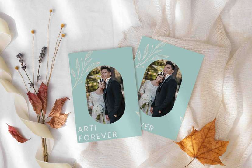 Undangan Pernikahan Elegant Mint - Image 1