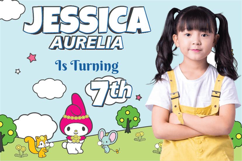 Baliho Ulang Tahun My Melody - Image 1