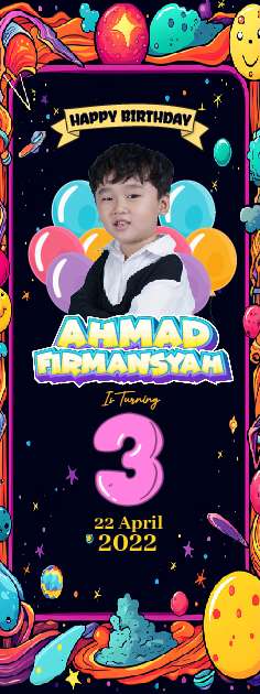 Standing Banner Hari Ulang Tahun Anak Nasa - Image 1