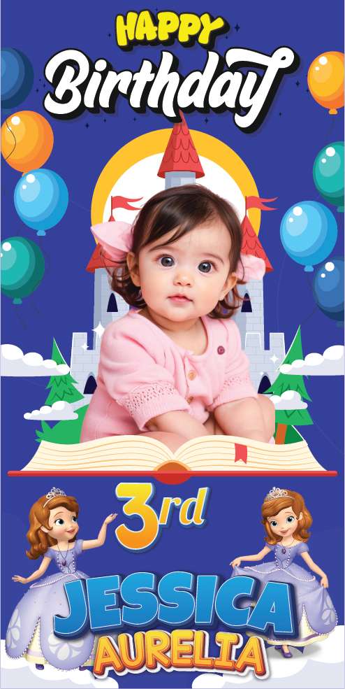 Baliho Ulang Tahun Princess Sophia - Image 1