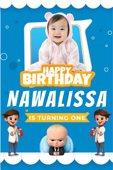 Baliho Ulang Tahun Baby Boss - Image 1