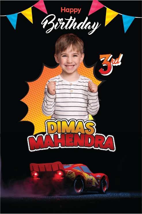 Baliho Ulang Tahun Cars - Image 1