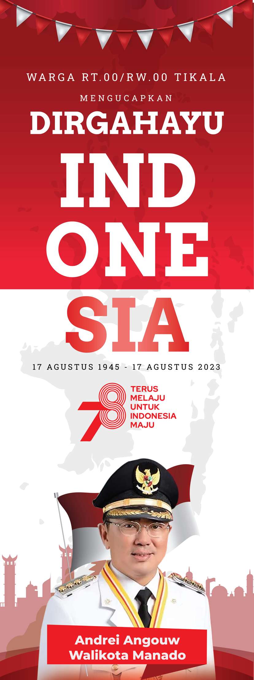 X Banner Dirgahayu Republik Indonesia - Image 1