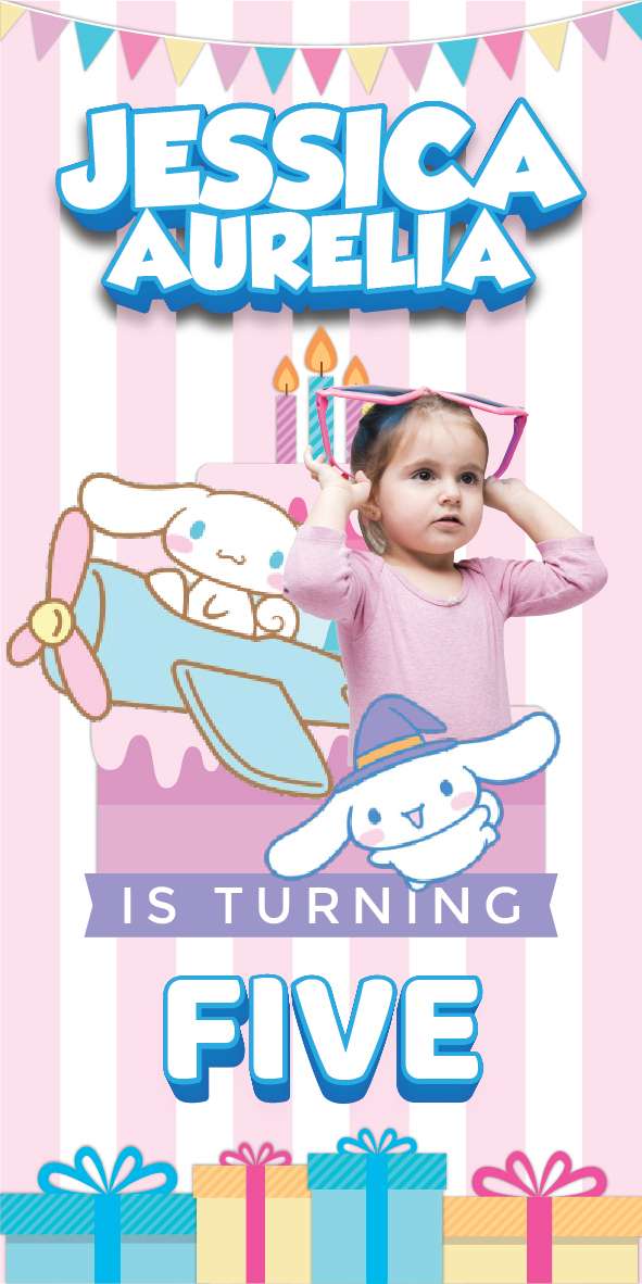 Baliho Ulang Tahun Cinnamoroll - Image 1